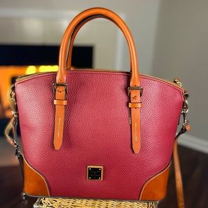 Dooney & Bourke Wine Red Domed Satchel